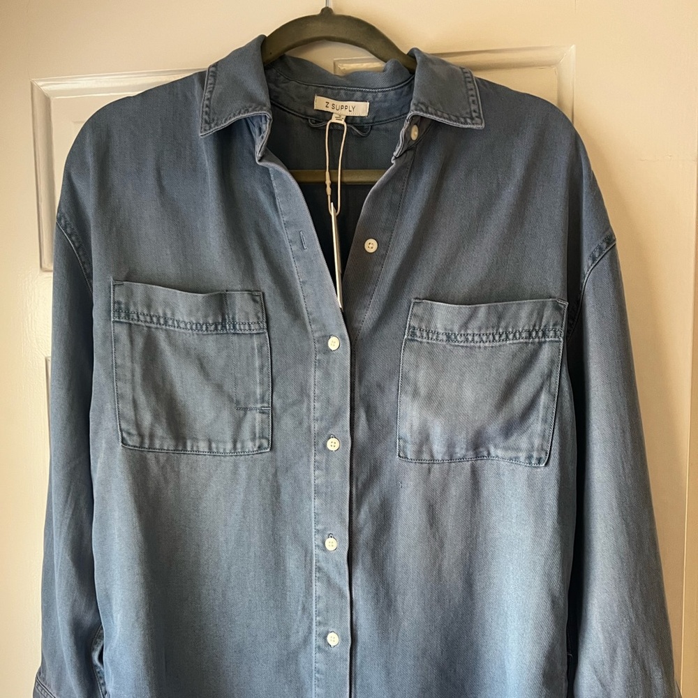 Z Supply Colbie Chambray Top
